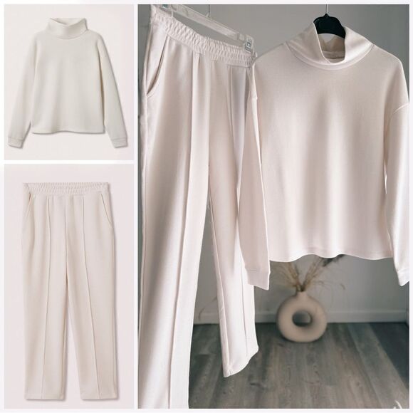 Mango Loungewear Co-Ord Set Pants Sweatshirt New